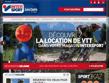 Tablet Screenshot of intersport-lesgets.com